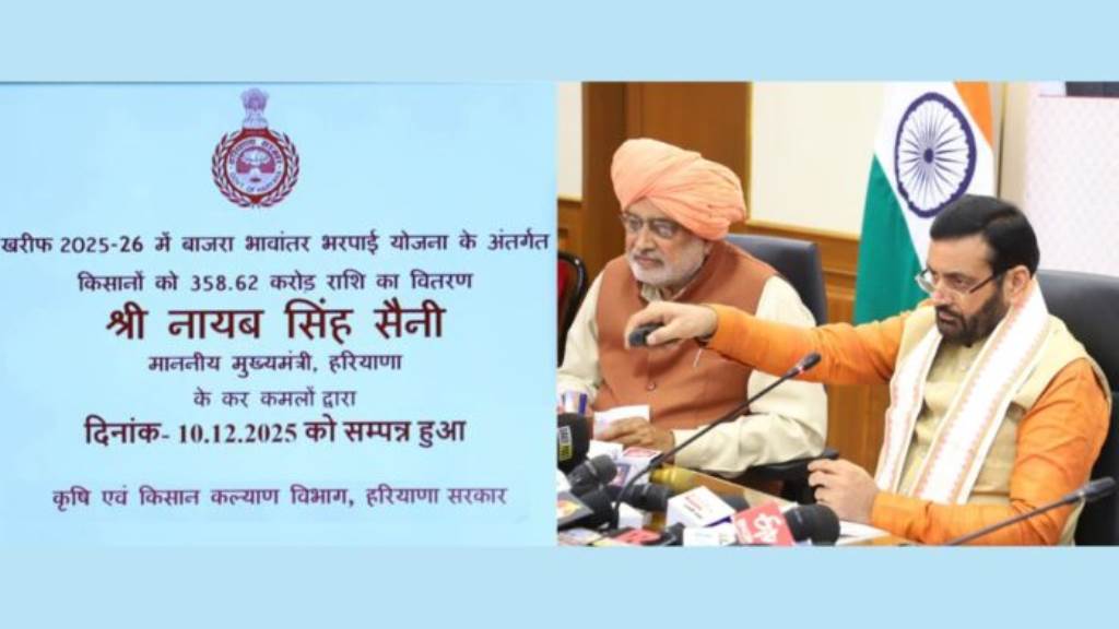 Big relief for Haryana farmers Chief Minister releases Rs 116 crore compensation to 53821 farmers for crop damage caused by heavy rains